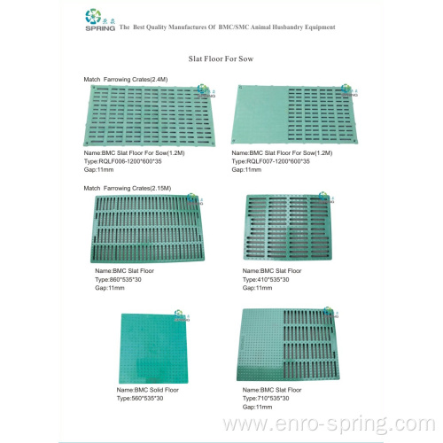 Durable Pig Slat Floor Plastic Composite BMC Floor